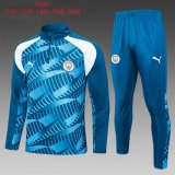 maglia Manchester City formazione manica lunga bambino blu 2024