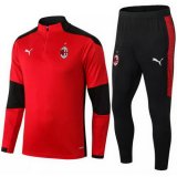 maglia Milan formazione manica lunga rosso 2021