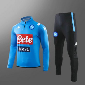 maglia Napoli formazione manica lunga blu 2020