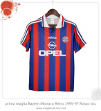 prima maglia Bayern Monaco Retro 1995-97 Rosso blu