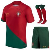 prima maglia Portogallo bambino 2023 con calze