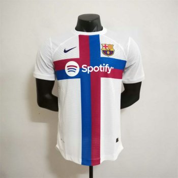 Versione del giocatore maglia Barcellona Bianco 2023