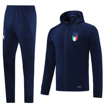 maglia Italia Giacca Blu scuro 2022