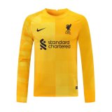 portiere maglia Liverpool manica lunga giallo 2022