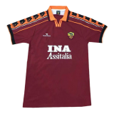 prima maglia Roma Retro 1998-1999 rosso