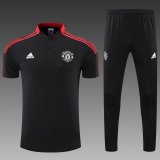 maglia Manchester United Polo Nero Rosso strisce 2023