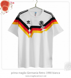 prima maglia Germania Retro 1990 bianca