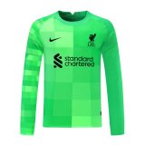 portiere maglia Liverpool manica lunga verde 2022