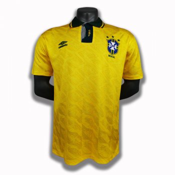 prima maglia Brasile Retro 1991-93 giallo
