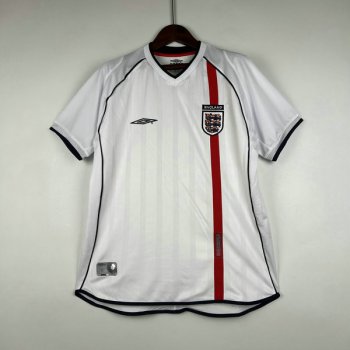 prima maglia Inghilterra Retro 2002 bianca