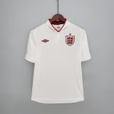 prima maglia Inghilterra Retro 2012 bianca