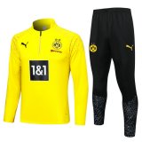 maglia Borussia Dortmund formazione manica lunga Giallo-02 2024