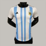 Versione del giocatore maglia Argentina Blu bianco 2023