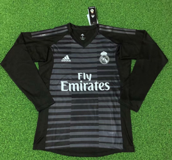 portiere maglia Real Madrid manica lunga 2019 nero