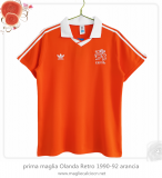 prima maglia Olanda Retro 1990-92 arancia
