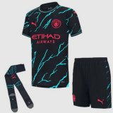 terza maglia Manchester City bambino 2024 con calze