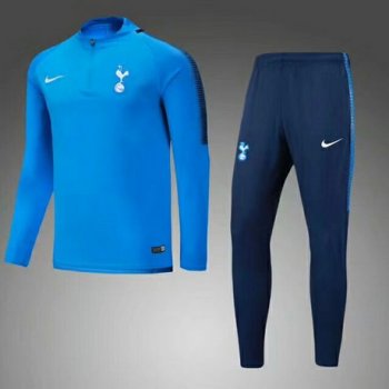 maglia Tottenham formazione manica lunga blu 2018