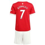prima maglia Manchester United bambino Ronaldo 2022