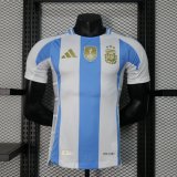 Versione del giocatore maglia Argentina casa 2025