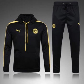 maglia Borussia Dortmund formazione manica lunga nero 2018