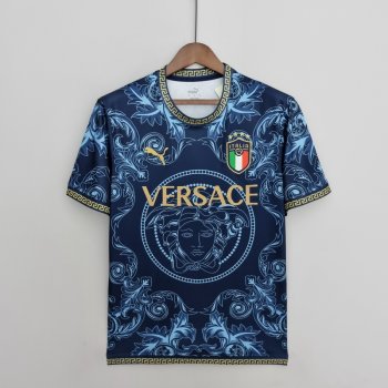 maglia Italia Versace blu 2022