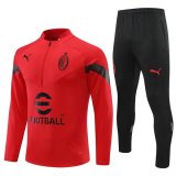 maglia Milan formazione manica lunga rosso 2023