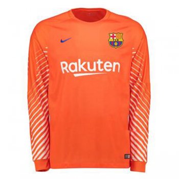 portiere maglia Barcellona manica lunga arancione 2018