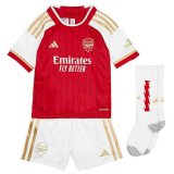prima maglia Arsenal bambino 2024 con calze