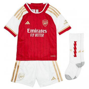 prima maglia Arsenal bambino 2024 con calze