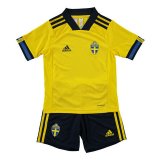prima maglia Svezia bambino Euro 2020
