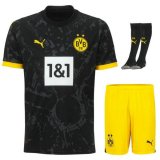 seconda maglia Borussia Dortmund bambino 2024 con calze