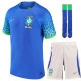 seconda maglia Brasile bambino 2023 con calze