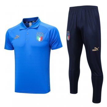 maglia Italia Polo Blu 2024