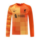 portiere maglia Liverpool manica lunga arancia 2022
