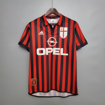 prima maglia Milan Retro 1999-2000