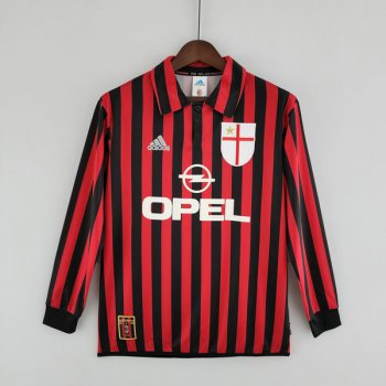 prima maglia Milan Retro manica lunga 1999 2000