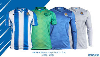 Camisetas de los 20 equipos de la Liga 2019 2020 Nuova_maglia_Real_Sociedad_2020