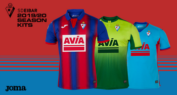 Camisetas de los 20 equipos de la Liga 2019 2020 Nuova_maglia_SD_Eibar_2020