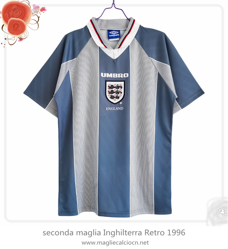 Nuova seconda maglia Inghilterra Retro 1996